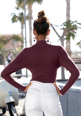 LASCANA Pullover in Lila