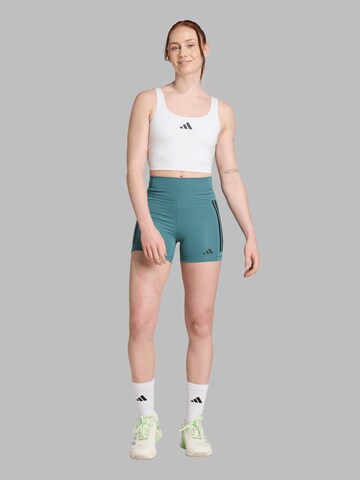 ADIDAS PERFORMANCE Skinny Παντελόνι φόρμας 'Optime' σε πράσινο