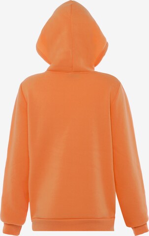 hoona Zip-Up Hoodie in Orange