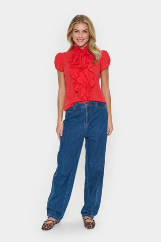 SAINT TROPEZ Blouse in Red