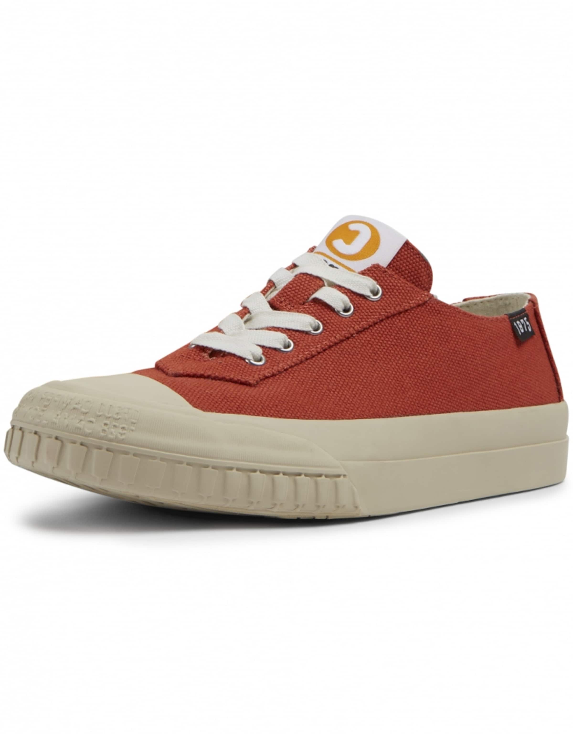 CAMPER Platform trainers 'Camaleon 1975' in Red: front