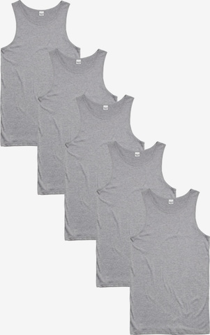 Maxte Unterhemd 'BASIC MAX Ärmelloses Trägerhemd 5er Pack' in Grau: Vorderseite