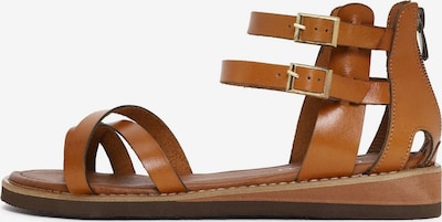 Flip-flops pe 36 Derimod pe maro deschis, Vizualizare produs