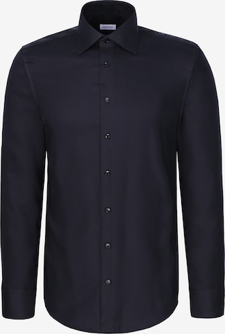 Coupe regular Chemise business SEIDENSTICKER en noir : devant