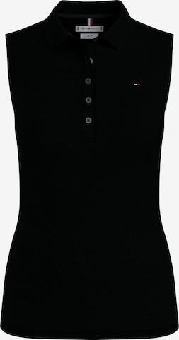 Top de la TOMMY HILFIGER pe negru: față