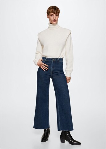 MANGO Wide Leg Jeans 'Catherin' in Blau