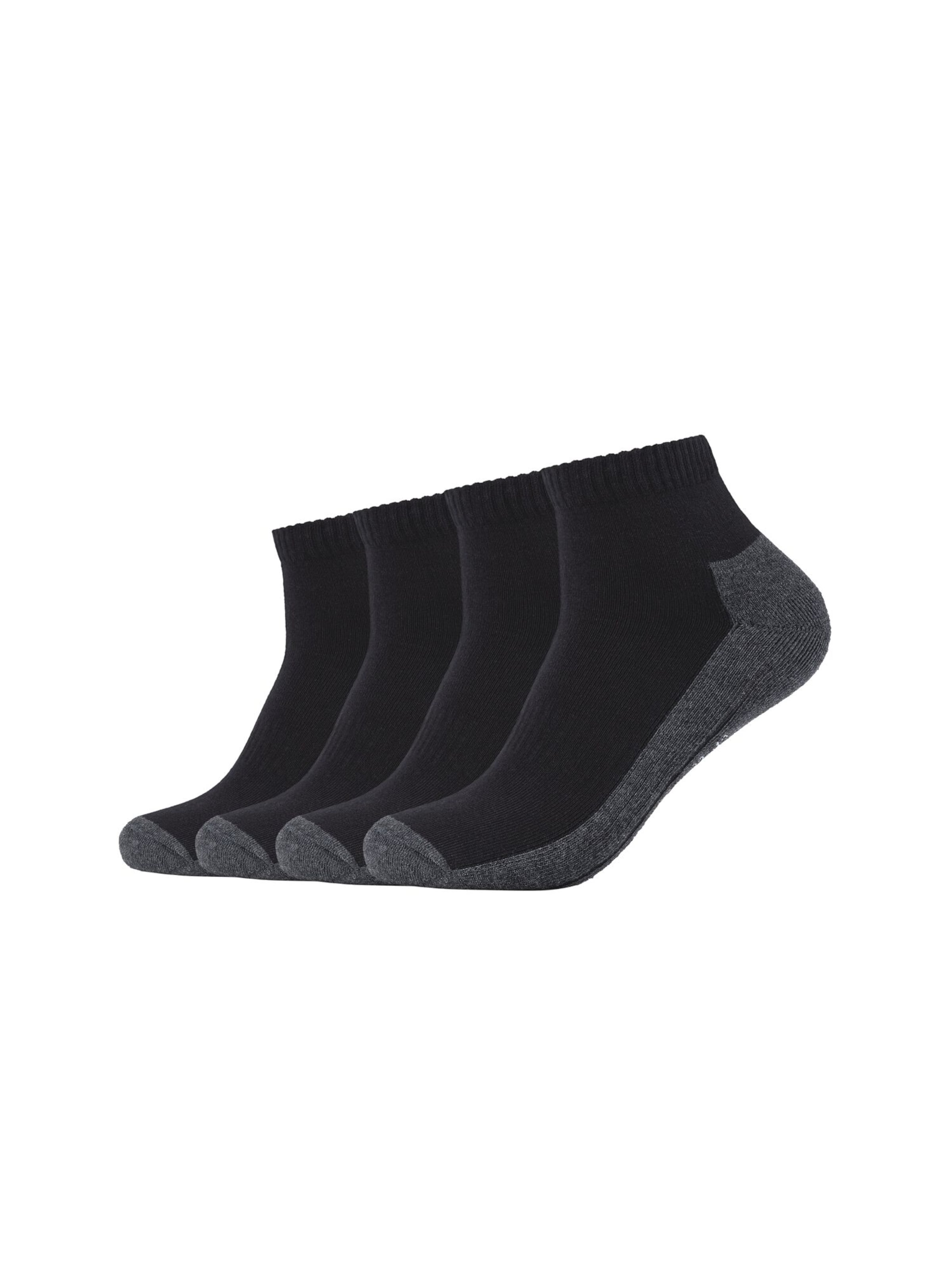 camano Socken in Schwarz: Vorderseite