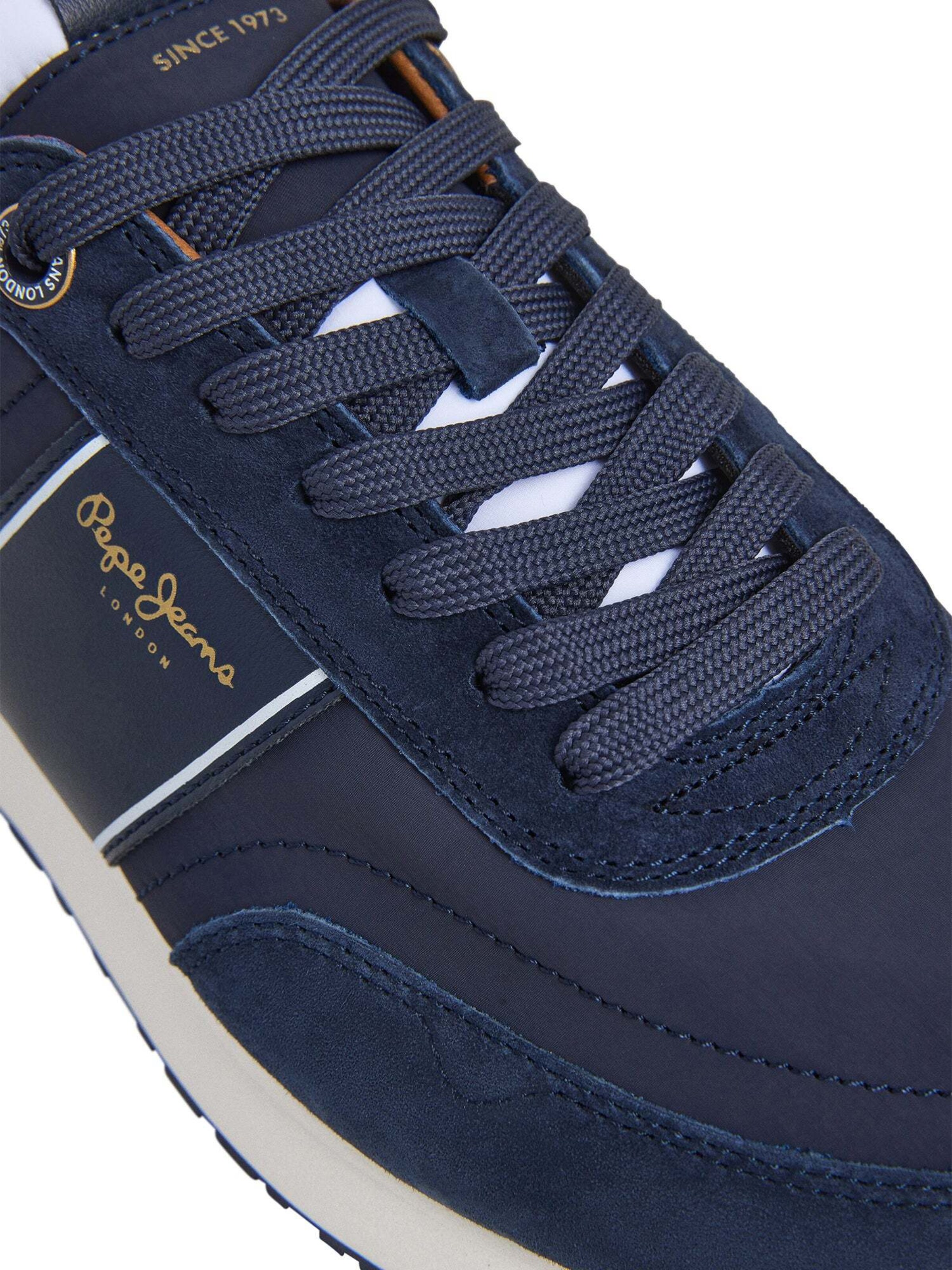 Pepe Jeans Platform trainers 'Buster' in Blue