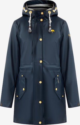 Schmuddelwedda Raincoat 'Altiplano' in Blue: front