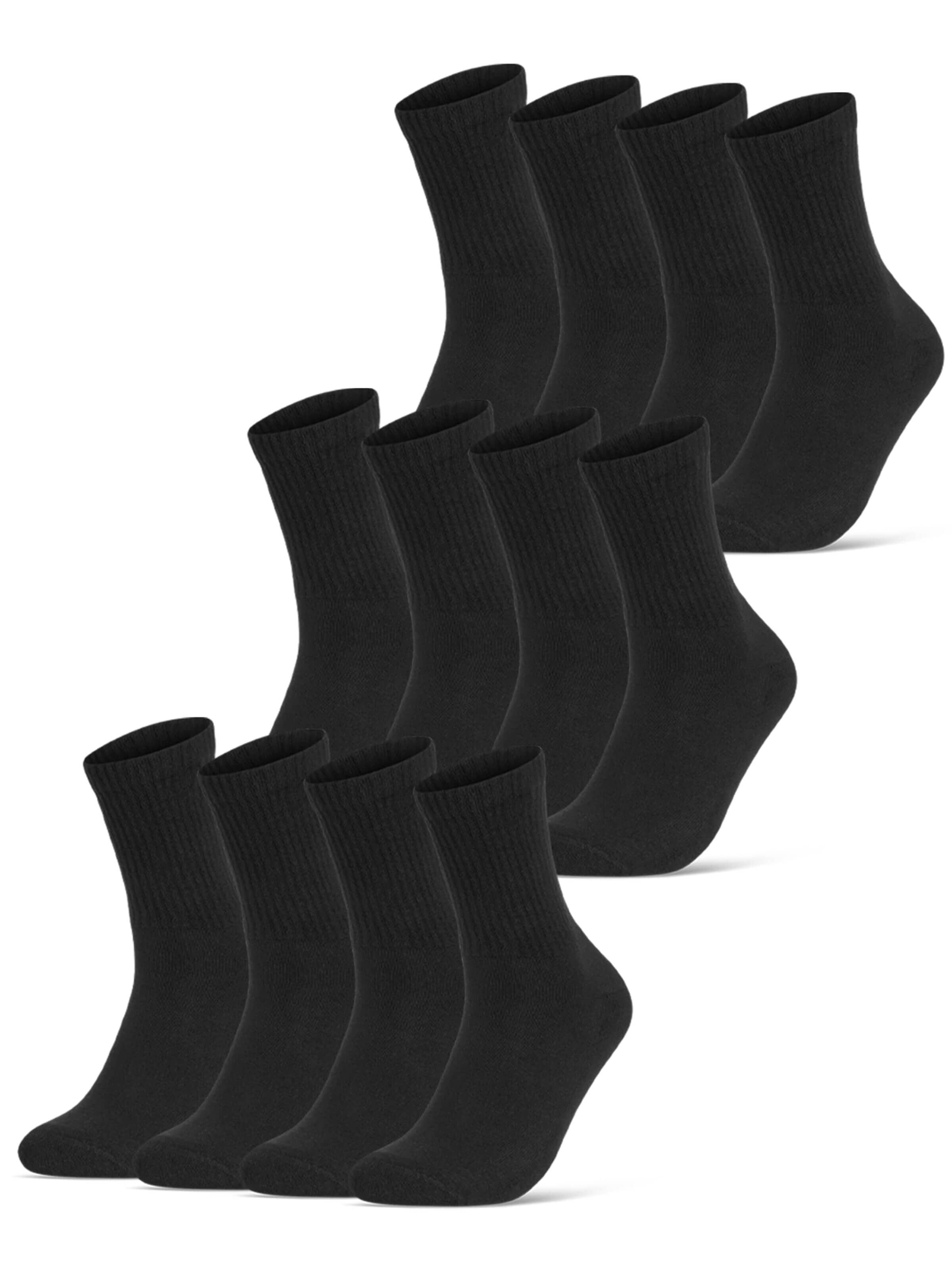 sockenkauf24 Athletic Socks in Black: front