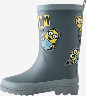 Next Gummistiefel 'Minions' in Grau: Vorderseite