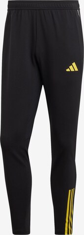 Coupe slim Pantalon de sport 'Tiro 23' ADIDAS PERFORMANCE en noir : devant