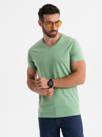 Ombre Shirt in Groen: voorkant