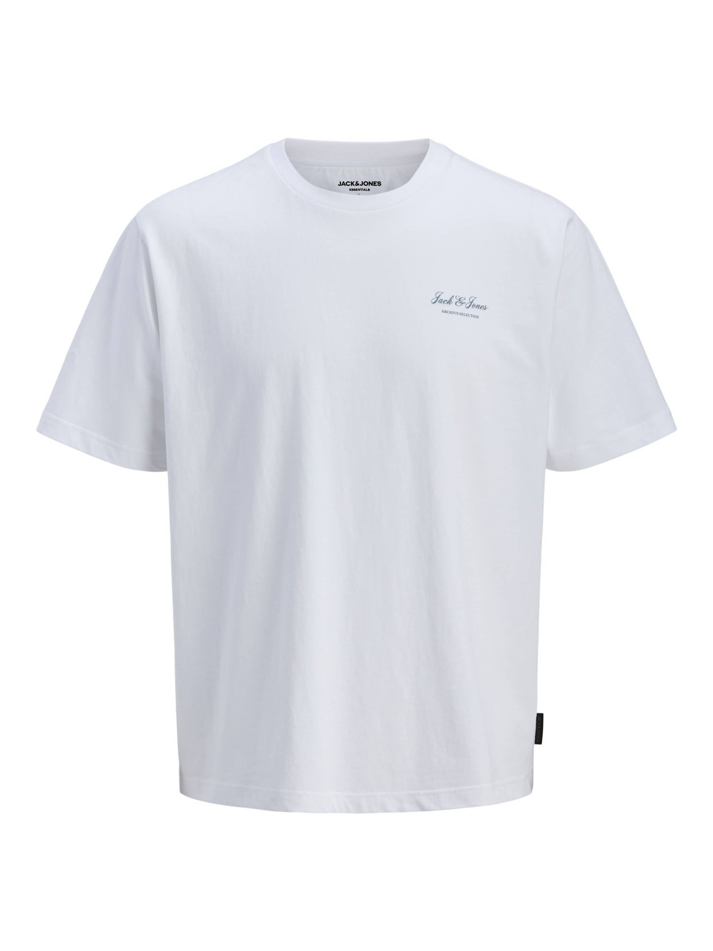 Jack & Jones Plus Shirt 'JJEArchive' in White: front