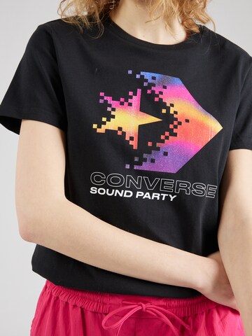 CONVERSE T-Shirt 'STAR CHEVRON' in Schwarz