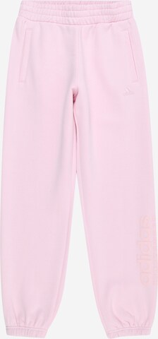 Effilé Pantalon de sport ADIDAS SPORTSWEAR en rose : devant