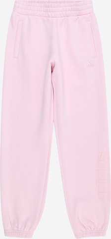 ADIDAS SPORTSWEAR Tapered Workout Pants in Pink: front