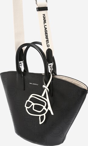 Karl Lagerfeld Ročna torbica 'IKONIK 2.0' | črna barva