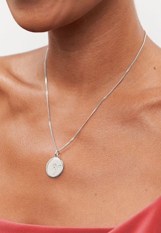 Pendentif 'Lilie' Stilnest en argent : devant