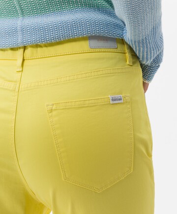 BRAX Slim fit Pants 'Mary' in Yellow