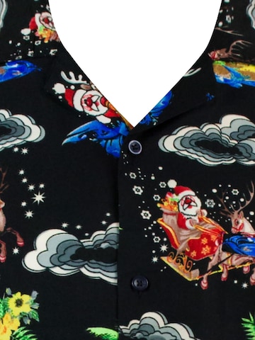 Coupe regular Chemise 'Christmas Island' King Kameha en noir