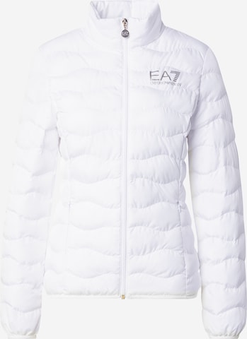 EA7 Emporio Armani - Chaqueta de entretiempo 'GIUBBOTTO' en blanco: frente