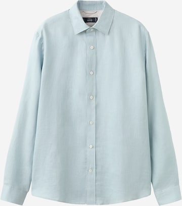 MANGO MAN Regular fit Button Up Shirt 'PARROT' in Blue: front