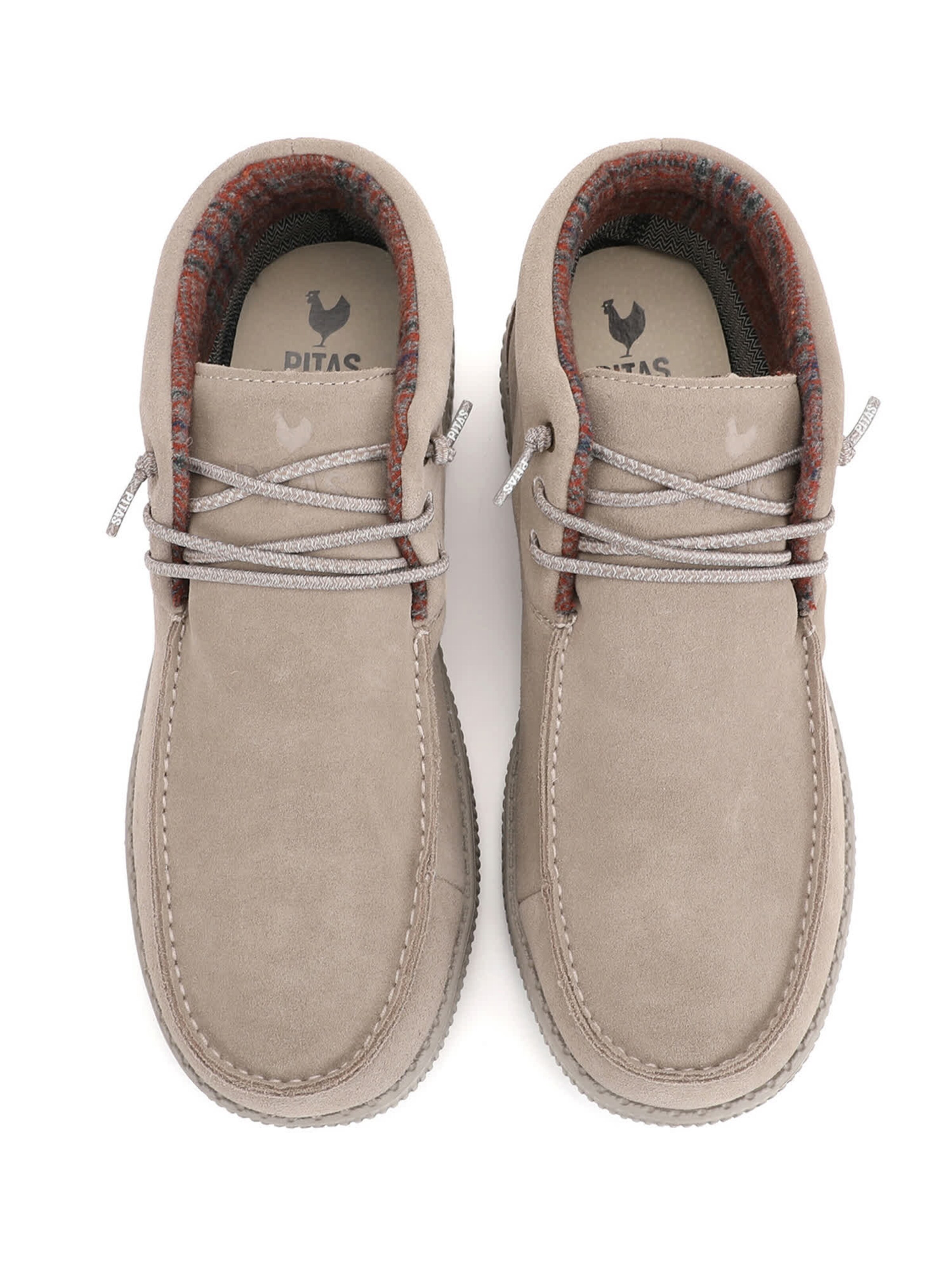 Walk In Pitas Lace-up boots 'Wallabee' in Beige: top