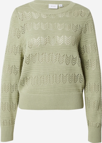 VILA Sweater 'CATTIA' in Green: front