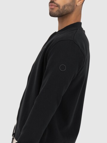 Alife and Kickin - Sudadera con cremallera 'Marvin' en negro