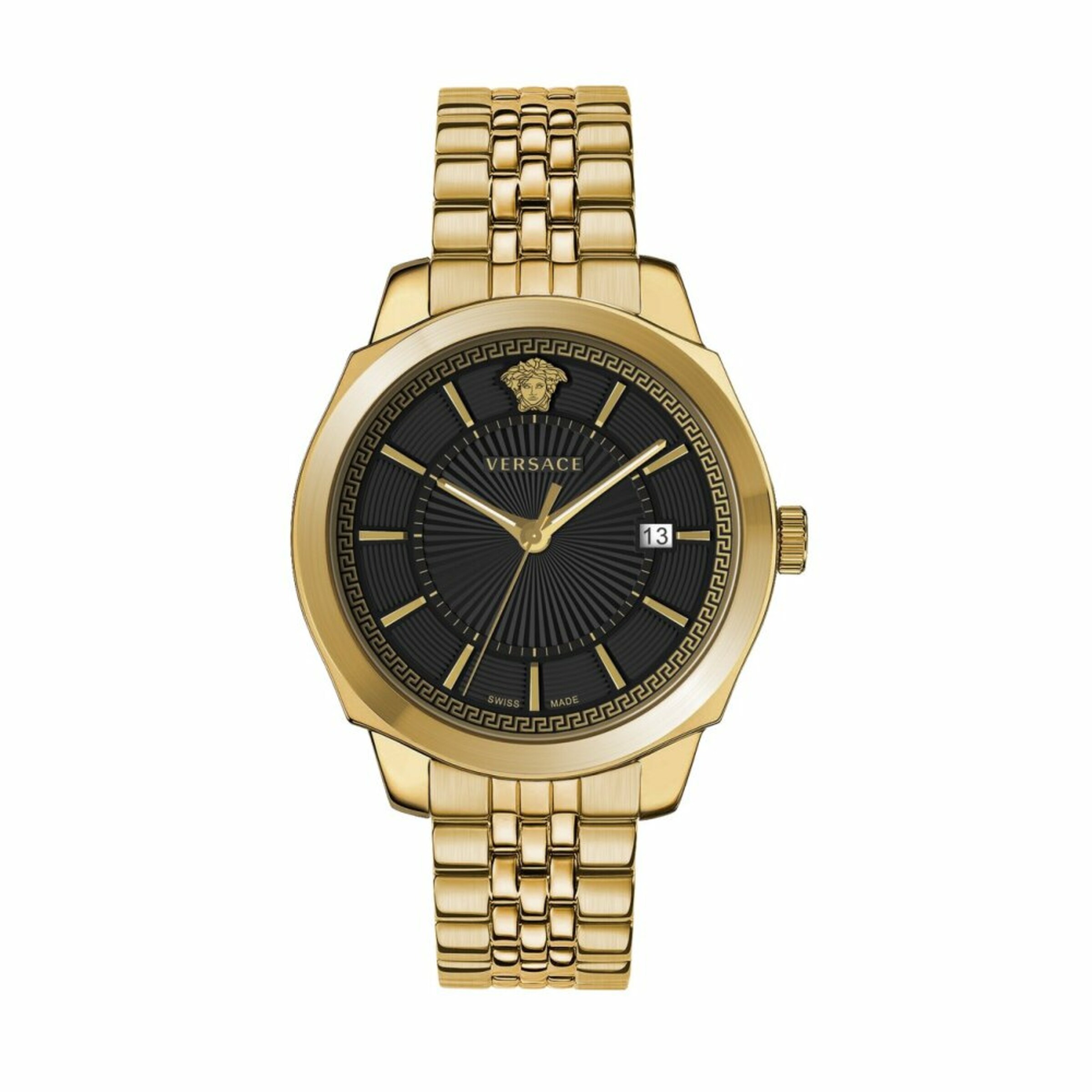 VERSACE Uhr in gold / schwarz, Produktansicht