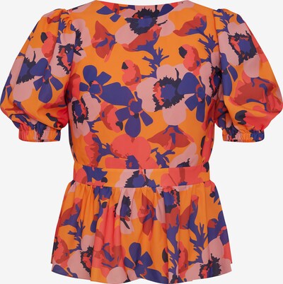 Bluză Chi Chi London pe albastru marin / portocaliu / roz pal, Vizualizare produs