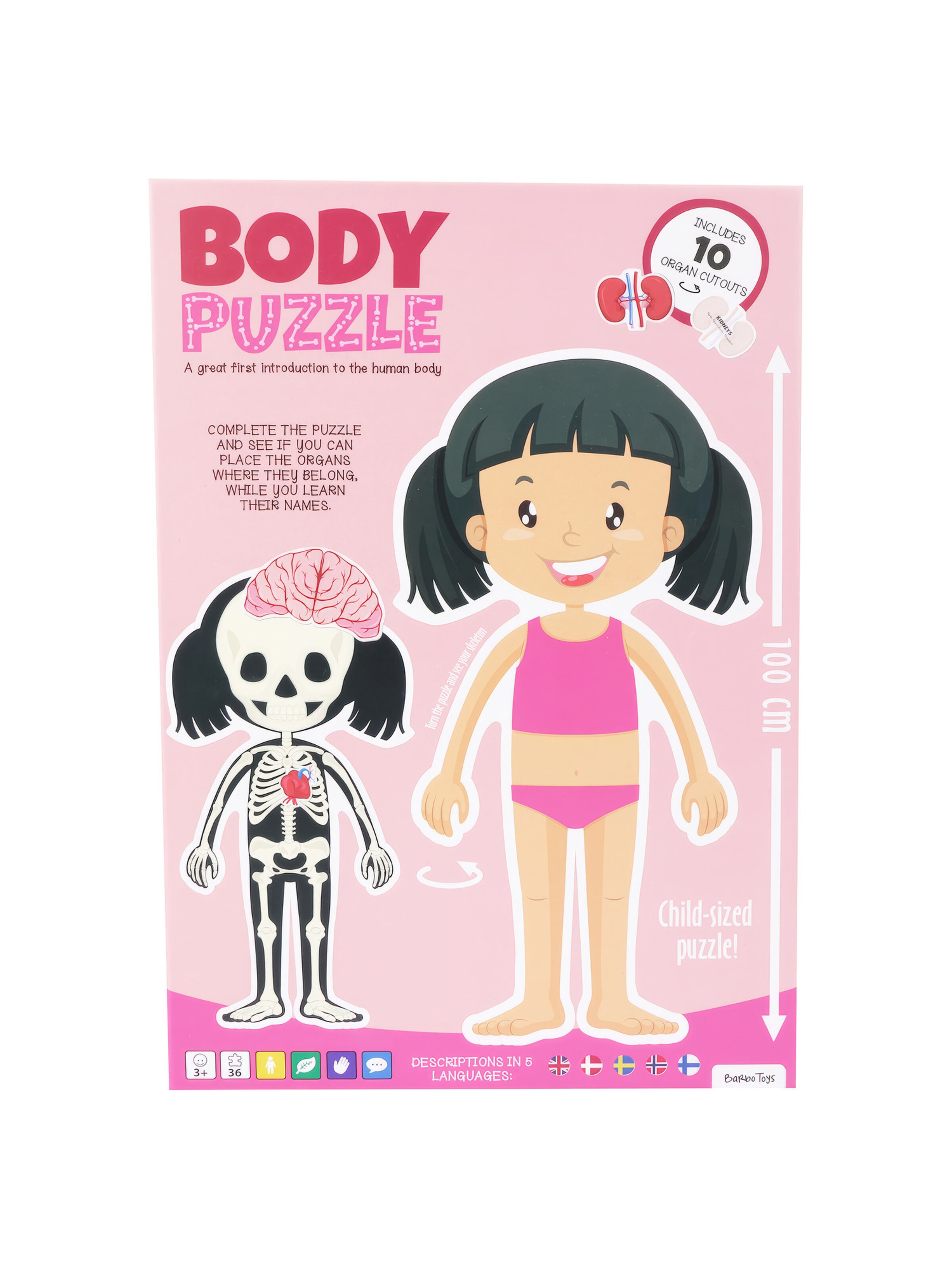 Barbo Toys Spel 'Körperpuzzle Mädchen' in Gemengde kleuren: voorkant