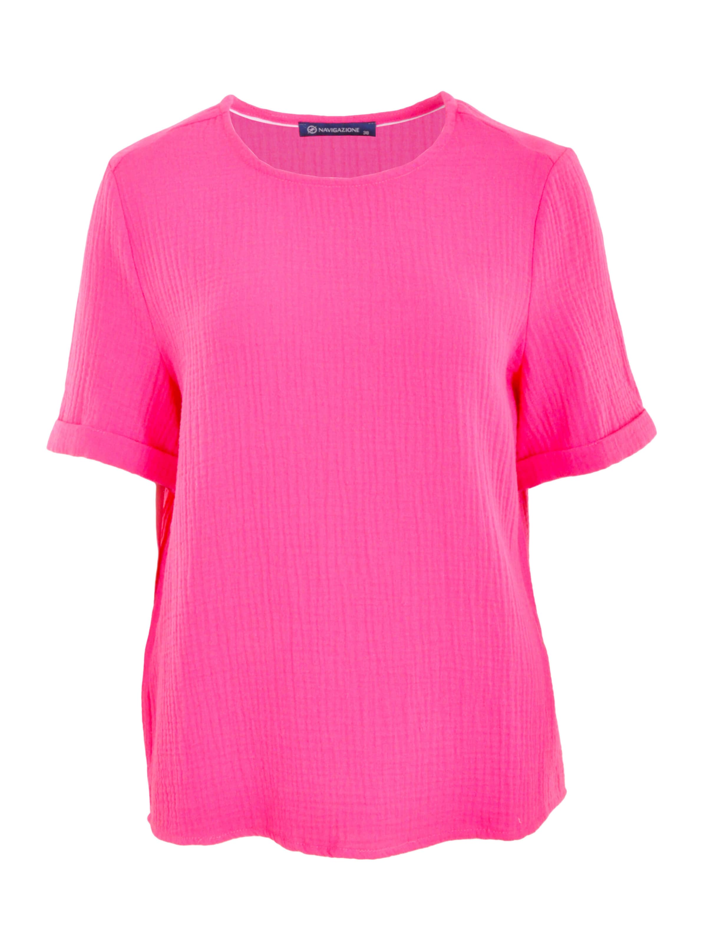 T-shirt Navigazione en rose : devant