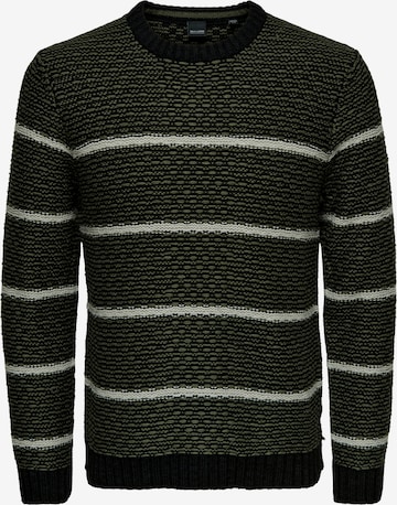 Only & Sons Sweter 'EAMON' w kolorze zielony: przód