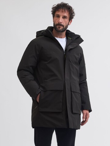 Portland Outerwear Company Overgangsparka i sort: forside