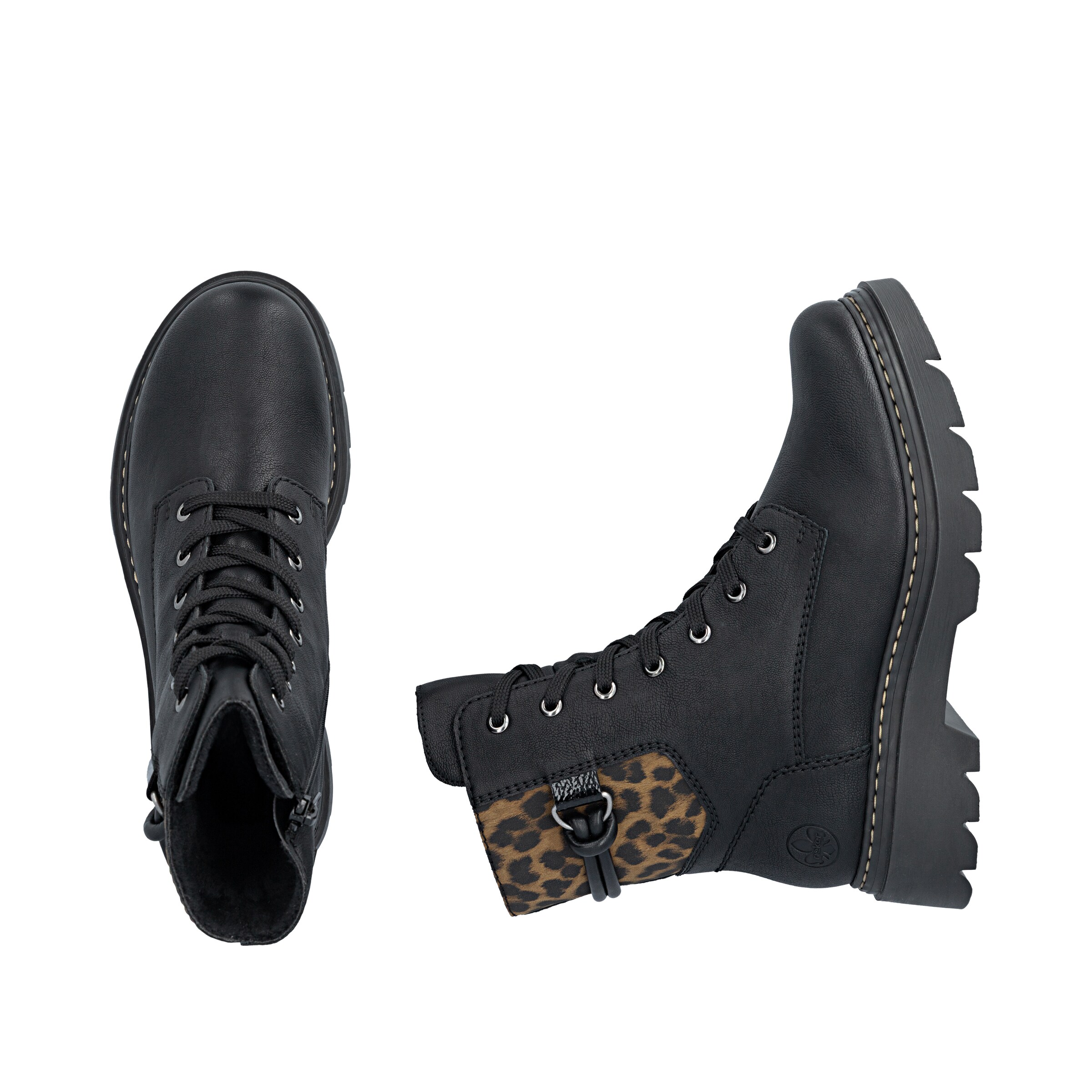 Rieker Boots in Schwarz