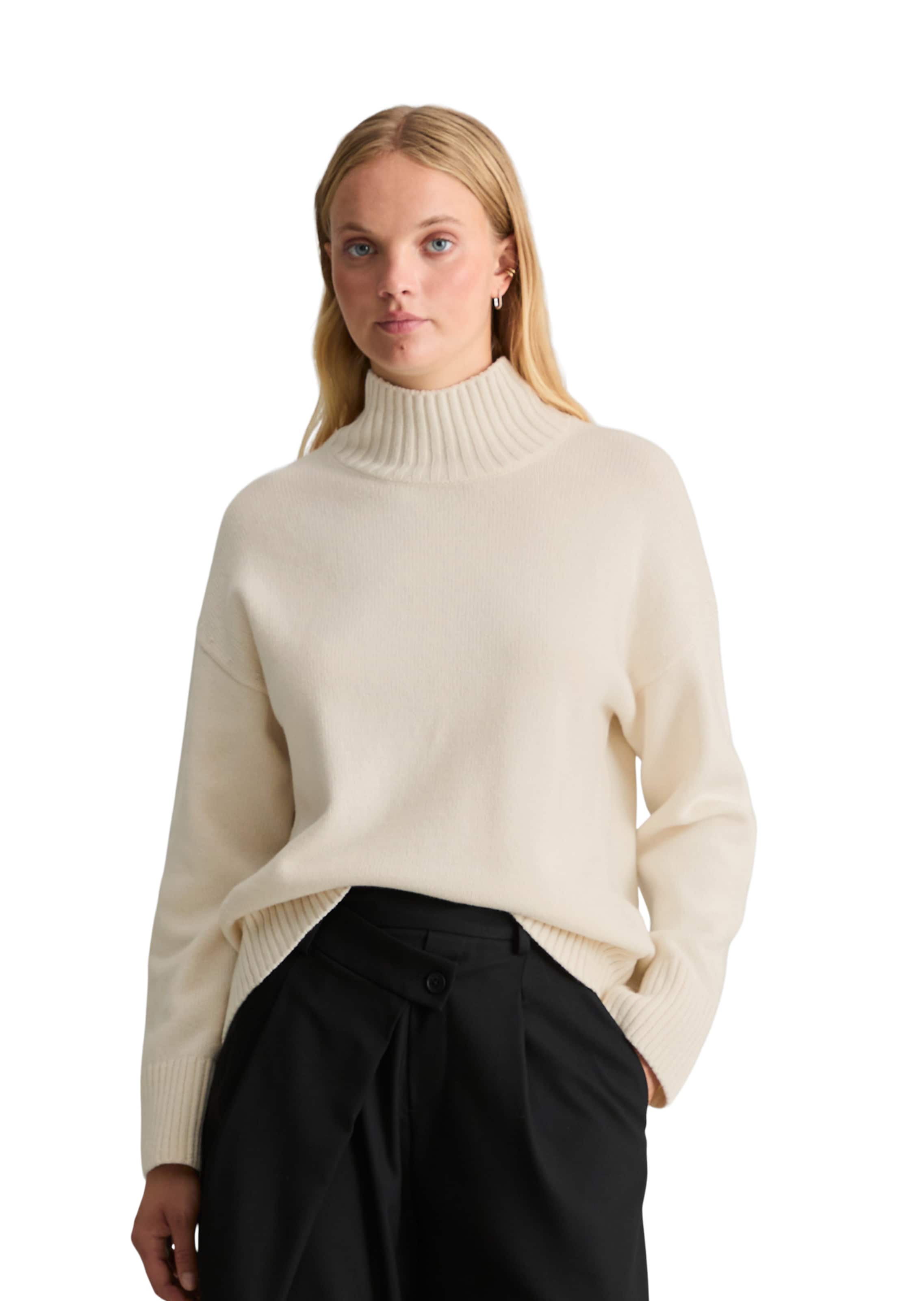 Marc O'Polo DENIM Pullover in Weiß: Vorderseite