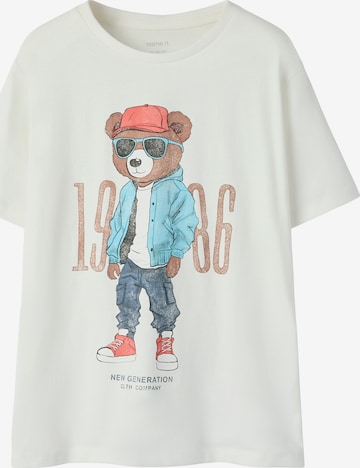 NAME IT Koszulka 'NKMDOBS' w kolorze biały: przód