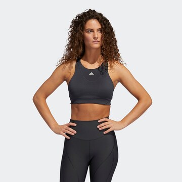 ADIDAS SPORTSWEAR Bustier Sport bh in Grijs: voorkant