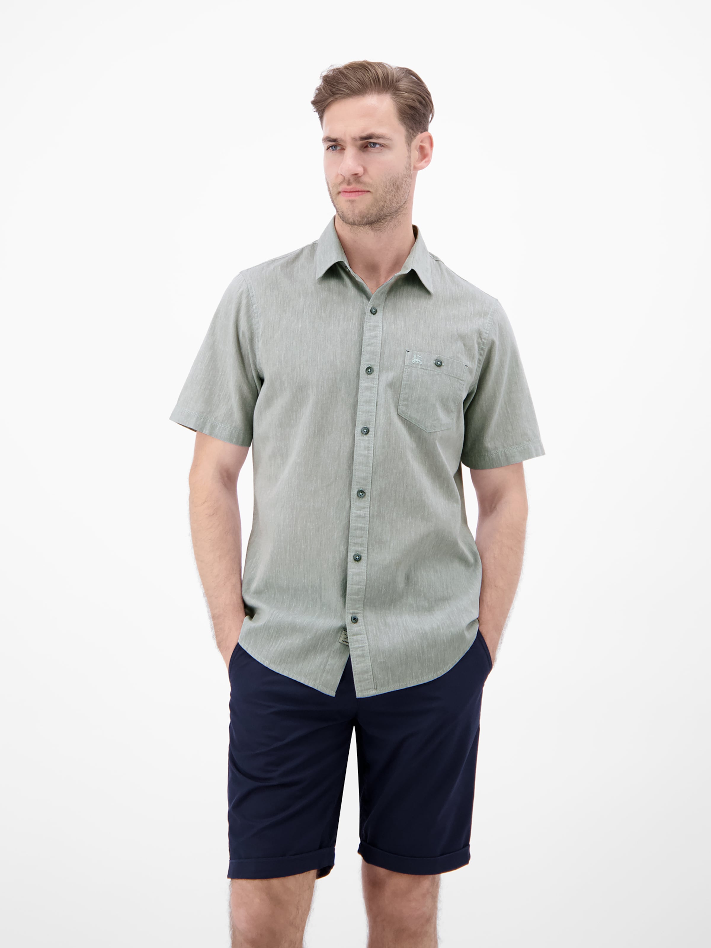 LERROS Regular fit Overhemd in Grijs