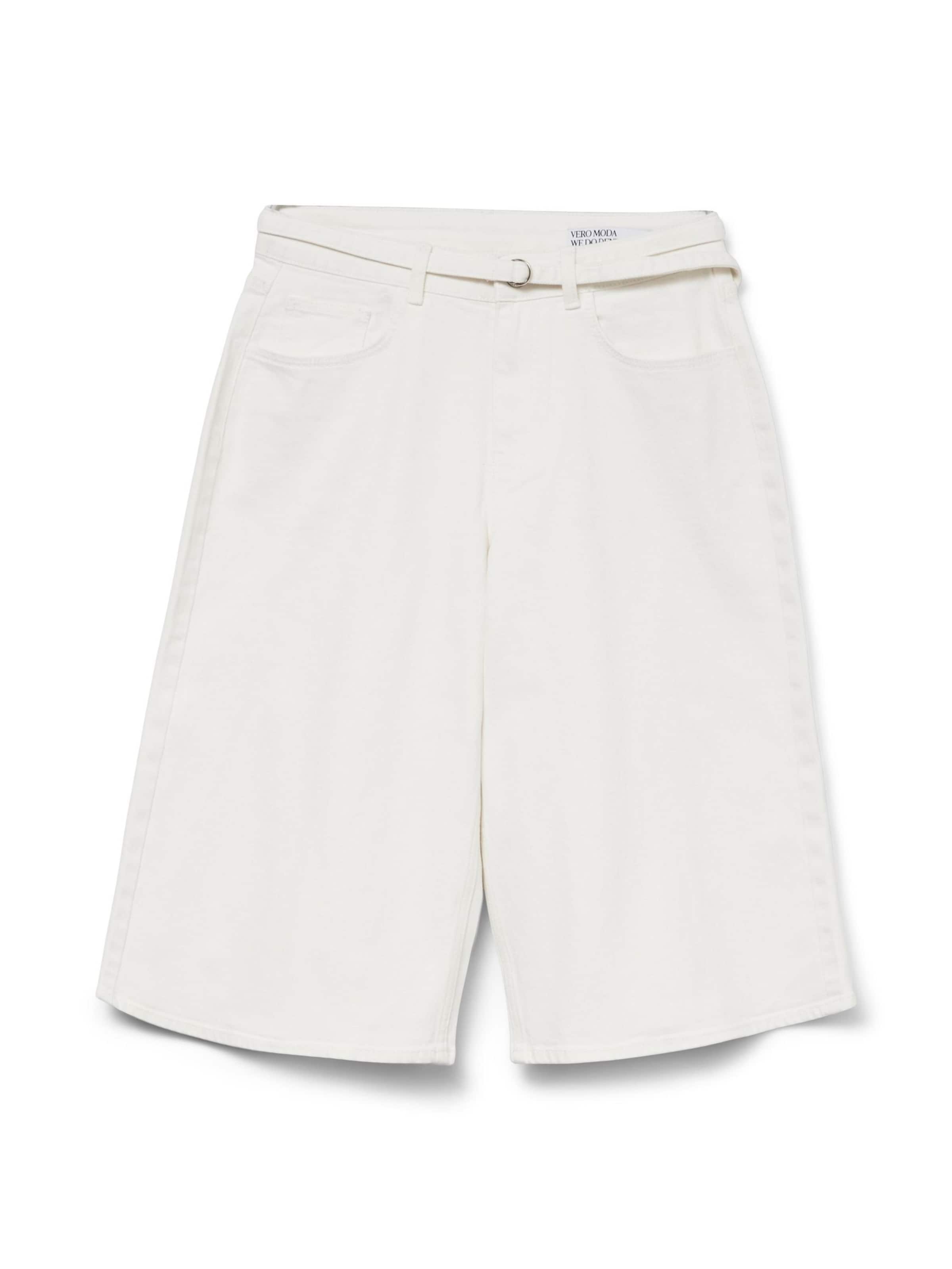 Loosefit Pantalon 'VMAnnet' VERO MODA en blanc : devant