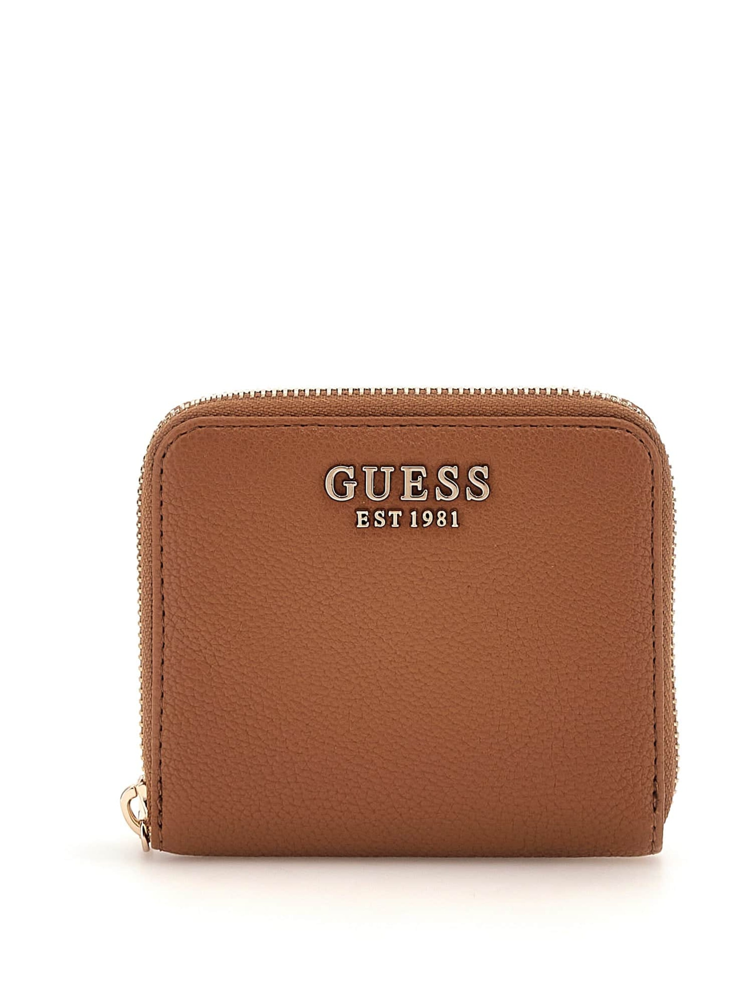 GUESS Wallet 'Laurel' in Brown: front