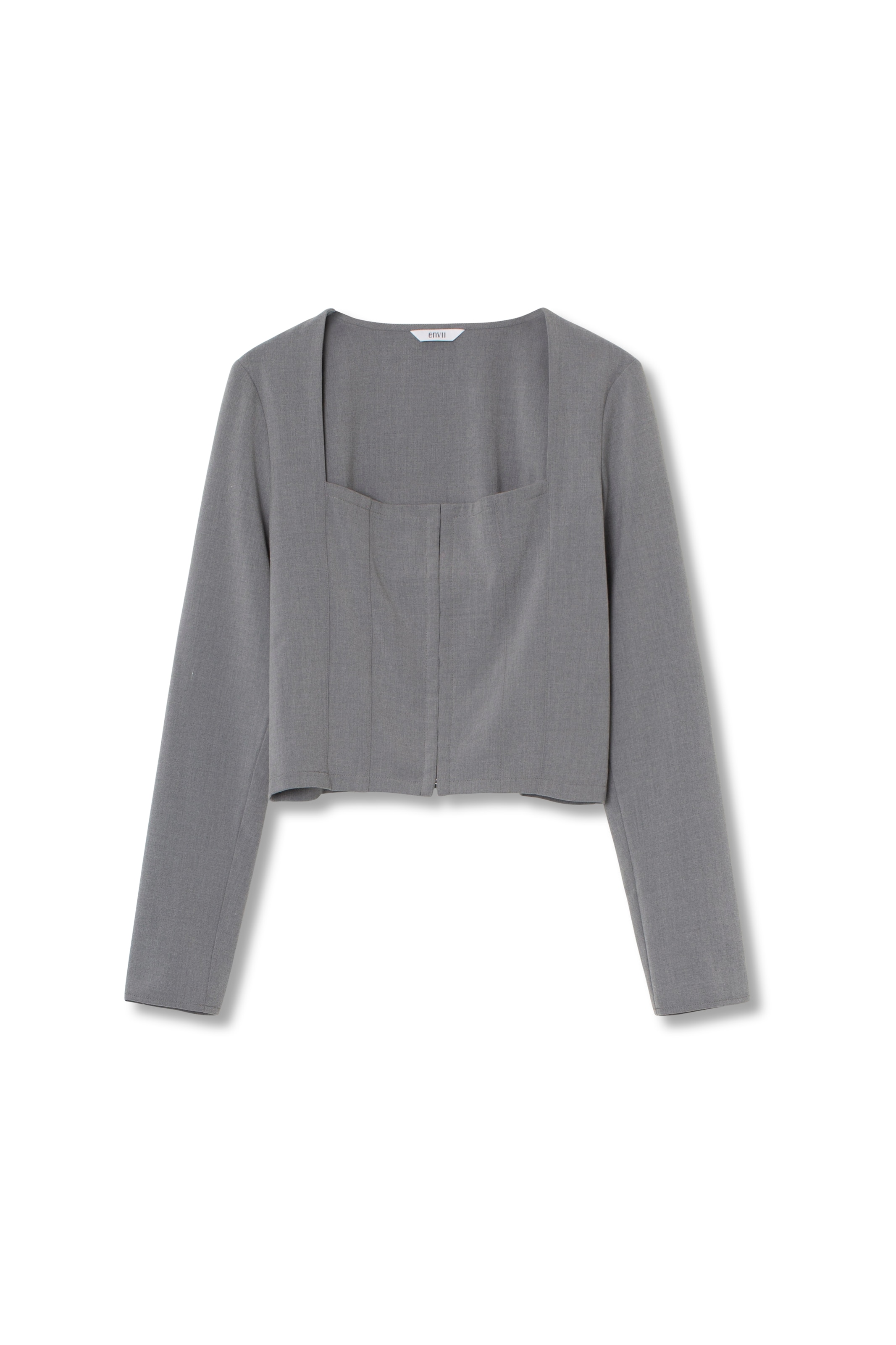 Bluză 'Knot' de la Envii pe gri: față