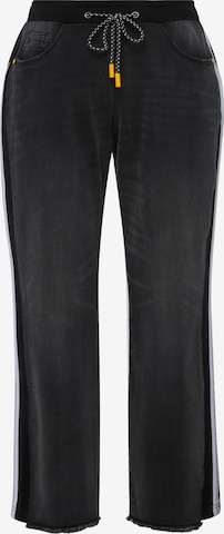 Ulla Popken Loose fit Jeans in Black: front