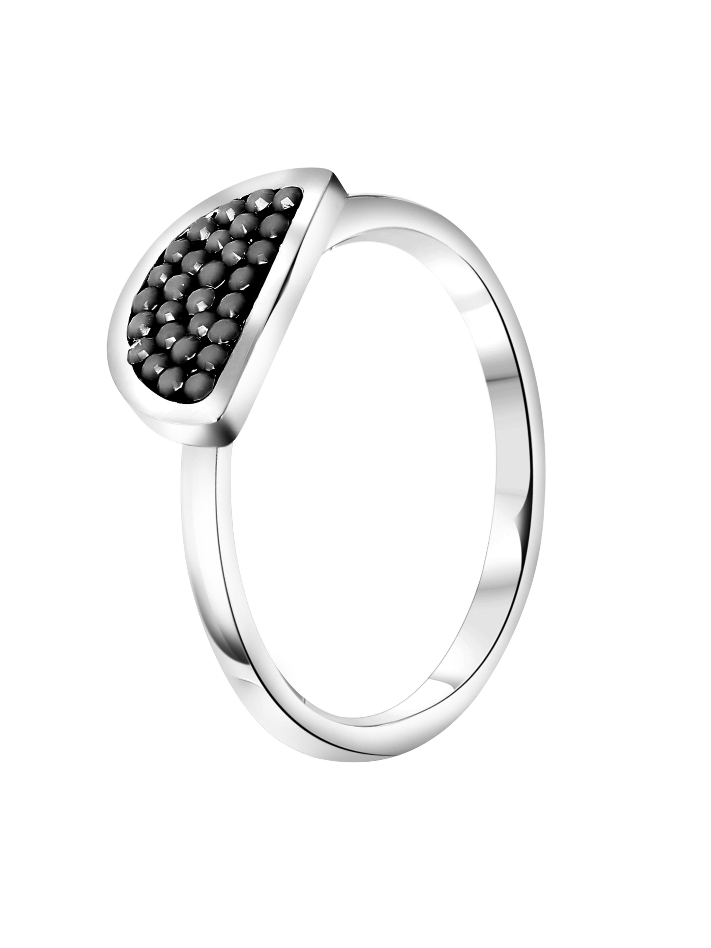 Lucardi Ring in Silver: front