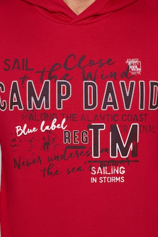 CAMP DAVID Sweatshirt in Red