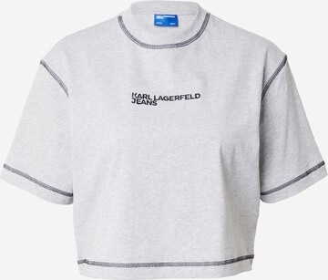 T-shirt KARL LAGERFELD JEANS en gris : devant