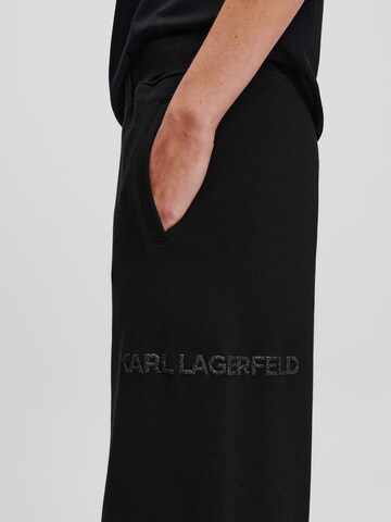 Effilé Pantalon Karl Lagerfeld en noir