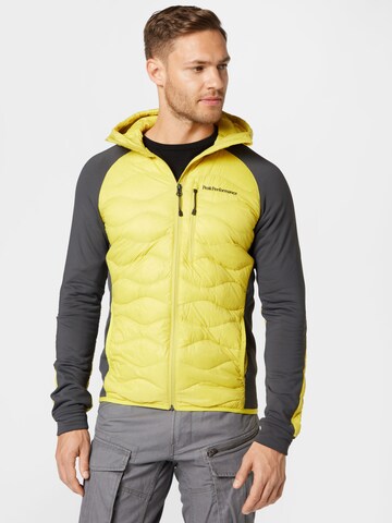 Veste de sport 'Helium' PEAK PERFORMANCE en jaune : devant